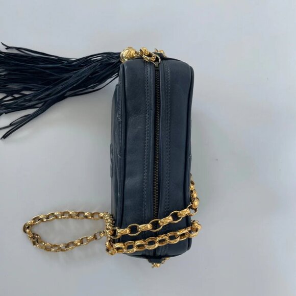 Chanel | Vintage Camera Bag | Navy Blue | Upcycled - Picture 2 of 12